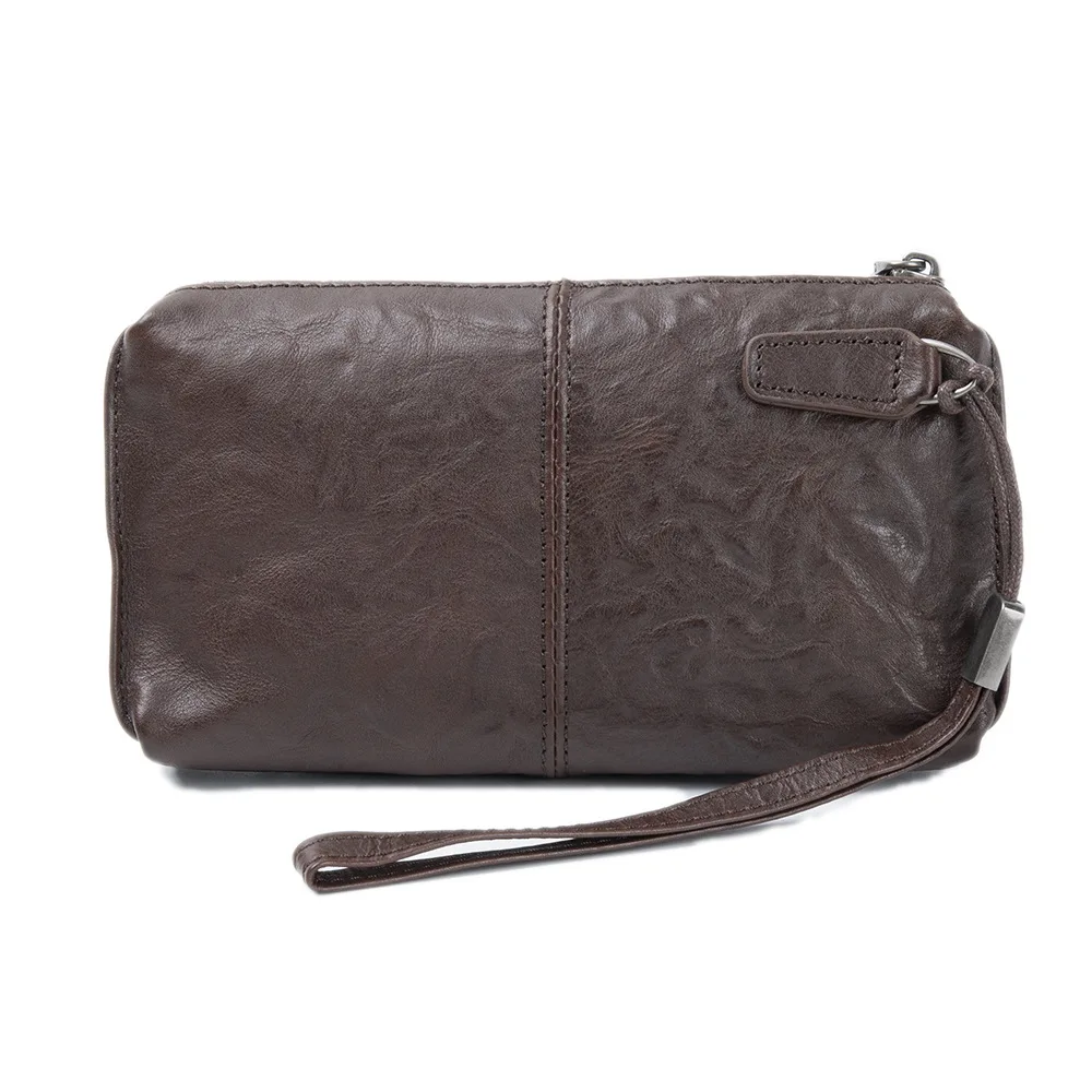 Travel Organizer Men - Erkekler için Sığır Derisi Debriyaj Çantası,
