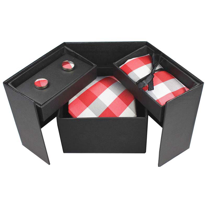 Neck Tie Set Box - GUSLESON Kravat Seti Mendil Kol Düğmeleri