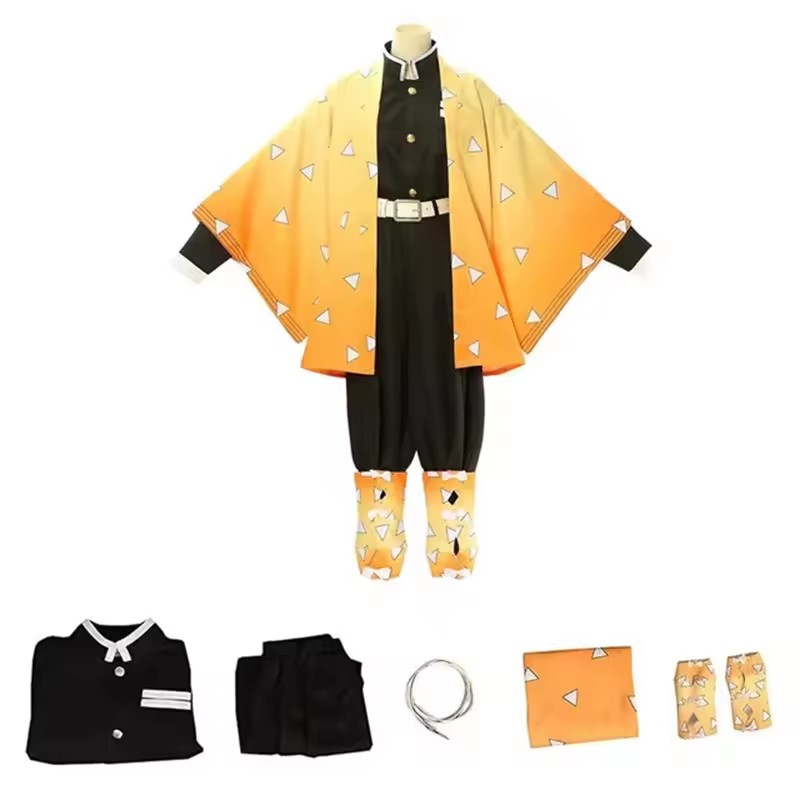 Anime Agatsuma Zenitsu Cosplay - Men'S Kimono Accessories incelemesi ve fiyatı