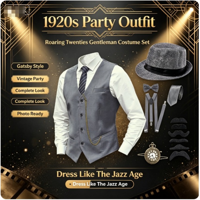 1920'ler Erkek Great Gatsby Ga - Men'S Accessories In The 1920S incelemesi ve fiyatı